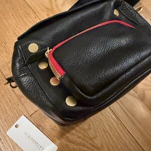 Hammitt Evan Crossbody Small Cargo Bag With Red Zip